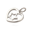 Heart Rack Plating Brass Charms LS-KK-I716-21B-P-2