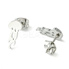 Cute Little Animal Theme 304 Stainless Steel Stud Earrings EJEW-B041-04C-P-2