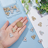 12pcs 6 style Alloy Enamel Pendants ENAM-HY0001-19-3