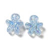 UV Plating Rainbow Iridescent Acrylic Beads PACR-M002-11A-3