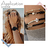 8 bags 4 styles Tibetan Style Alloy Beads FIND-AR0004-86-7
