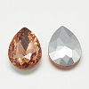 Pointed Back Glass Rhinestone Cabochons RGLA-T081-10x14mm-08-2