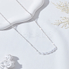 1Pc Zinc Alloy & ABS Plastic Imitation Pearl Round Pendant Necklaces NJEW-LP0009-40S-3