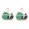 Alloy Enamel Pendants PALLOY-N160-022-1