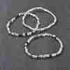 Natural Fluorite Beaded Stretch Bracelets BJEW-A117-A-38-1