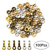 60Pcs 3 Colors Tibetan Style Tube Bails FIND-YW0007-58-1