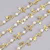 3.28 Feet Handmade Brass Beaded Chains X-CHC-I029-05G-3