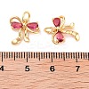 Brass Micro Pave Cubic Zirconia Pendants KK-B102-12G-01-3