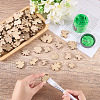 140Pcs Wood Chips AJEW-AR0005-69-3