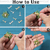 8Pcs 2 Colors Alloy Brooch Convert Pendant Hooks FIND-SC0019-07B-7