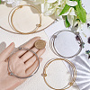 6Pcs 2 Colors Ion Plating(IP) 304 Stainless Steel Bangles Making MAK-BBC0001-22-3