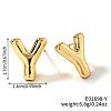 Brass Stud Earrings UV9543-25-1