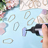 20Pcs 2 Colors Alloy Open Back Bezel Pendants FIND-CA0011-49-4