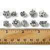 60Pcs 10 Style Tibetan Style Alloy European Beads TIBEB-FS0001-06-3
