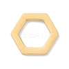Golden Plated 304 Stainless Steel Charms STAS-K286-03D-G-1