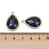 Dyed Natural Lapis Lazuli Faceted Pendants G-I382-05G-07-3