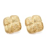 Ion Plating(IP) 304 Stainless Steel Stud Earrings EJEW-G395-39G-1