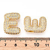 Brass Micro Pave Cubic Zirconia Pendants KK-N254-06G-E-3