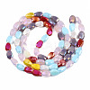 Electroplate Opaque Glass Beads Strands EGLA-S174-29-2