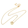 Brass Pave Cubic Zirconia Birth Stone Constellation Pendant Cable Chain Necklaces NJEW-D334-01G-03-4