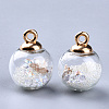 Transparent Glass Globe Pendants X-GLAA-S181-06K-2