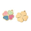 304 Stainless Steel Enamel Pendants STAS-S156-01G-04-2