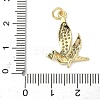 Brass Micro Pave Cubic Zirconia Pendants ZIRC-I356-07G-01-3