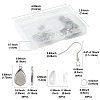 DIY Teardrop Dangle Earring Making Kits DIY-FS0009-19-4