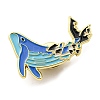 Protecting Marine Environment & Nuclear Wastewater Theme Enamel Pin JEWB-B008-02A-1