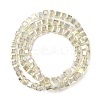 Electroplate Glass Beads Strands EGLA-H108-01A-AB07-4
