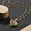 304 Stainless Steel Necklaces NJEW-R015-02G-3