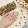 96Sets Tibetan Style Alloy Ring Toggle Clasps FIND-AR0005-76-3