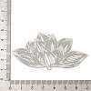 201 Stainless Steel Laser Cut Lotus Flower Links Connector Charms STAS-S147-06-3