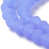Imitation Jade Solid Color Glass Beads Strands EGLA-A034-J4mm-MD03-4