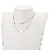 Brass Ball Chain Necklaces NJEW-JN03373-4