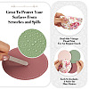Magibead 8Pcs 4 Styles PU Leather Cup Mats AJEW-MB0001-09B-4