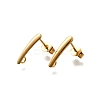 304 Stainless Steel Stud Earrings Findings STAS-D310-09G-01-1