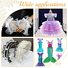 10 Yards Mermaid Color Polyester Pleated Lace Trim Ribbon DIY-WH0419-43A-5