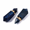 Faceted Natural Lapis Lazuli Pendants G-T131-15B-3