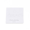 Rectangle Cardboard Jewelry Display Cards CDIS-N002-006-3