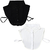 2Pcs 2 Colors Detachable Polyester Shirt Women False Collar AJEW-CY0001-44-1