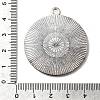 Flat Round Tibetan Style Pendant Cabochon Settings LS-TIBE-C067-01AS-NR-3