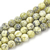 Natural Yellow Turquoise(Jasper) Beads Strands LS-G-T106-298-1