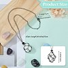 3Pcs 3 Style Brass Braided Macrame Pouch Empty Stone Holder for Pendant Necklaces Making NJEW-SZ0001-63-2