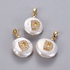 Natural Cultured Freshwater Pearl Pendants KK-L187-A-01D-1