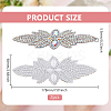 Flower Glass Seed Cloth Sew on Appliques PATC-WH0008-92B-2