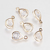 Glass Rhinestone Pendants X-IFIN-F144-24G-1