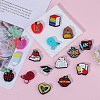 19Pcs 19 Styles Learning Theme Food Grade Eco-Friendly Silicone Focal Beads SIL-SZ0001-35-3