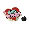 Word Girl Power Alloy Enamel Pins for Clothes for Women LS-JEWB-F043-01D-3