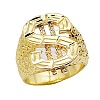 Dollar Sign Zinc Alloy Finger Rings for Men FS-WG78023-04-5